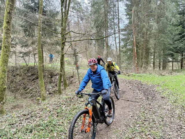 Bei der gemeinsamen Eröffnungsfahrt der neuen MTB-Strecke in Schwertberg. | Foto: Marktgemeinde Schwertberg/Facebook