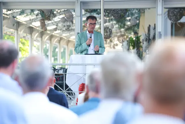 Ärztekammer OÖ Präsident Peter Niedermoser feierte heuer sein letztes Sommerfest. Er geht in Pension.  | Foto: ÄK OÖ/Manfred Binder