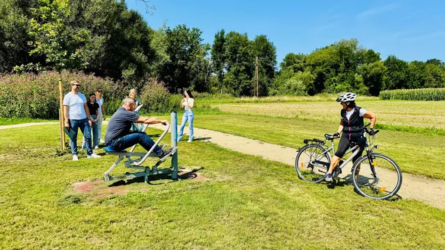 Geräte auf der Gusental-Terrasse in Katsdorf. | Foto: Leader-Region Perg-Strudengau