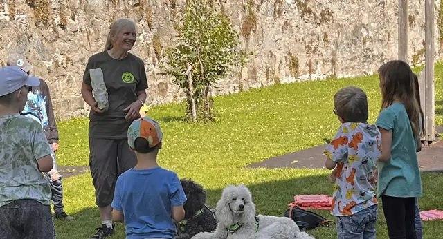 Am 14. Juli erwartet die Kinder ein tierisch spannender Nachmittag: Gemeinsam mit zwei Therapiehunden lernen sie einen achtsamen und respektvollen Umgang mit den Vierbeinern. | Foto: Stadtgemeinde Freistadt 