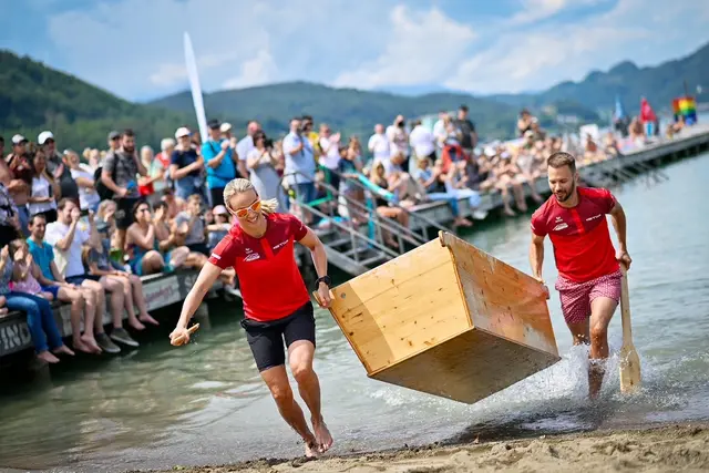 Ein besonderes Highlight dieses Familienfestes der Stadtwerke Klagenfurt stellt die Sautrogregatta dar (Symbolfoto) | Foto: Helge Bauer