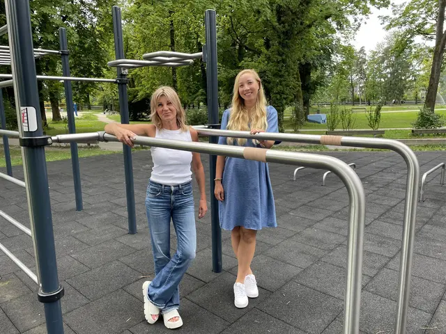 Sabine Pichler und Julia Zweimüller vom Sportteam der Stadt Salzburg. | Foto: Lisa Gold 