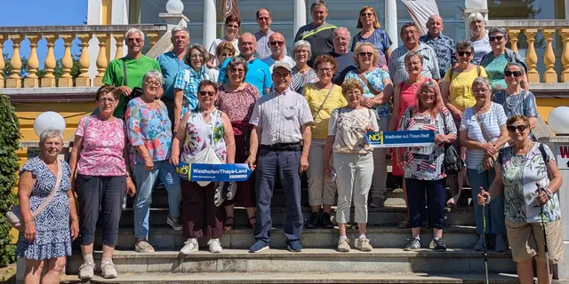 Gruppenbild der Waidhofner NÖ Senioren in Tschechien