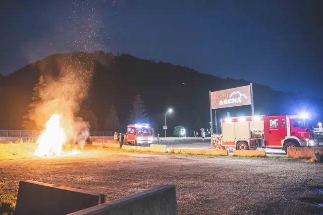 Natürlich durfte auch ein Brandeinsatz nicht fehlen.  | Foto: BFV Schwaz / Team ÖA - Stefan Rengo