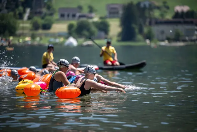 Perfekte Bedingungen und emotionales Comeback des 9K-Crossings am Ossiacher See. | Foto: Alpen Adria Swim Cup