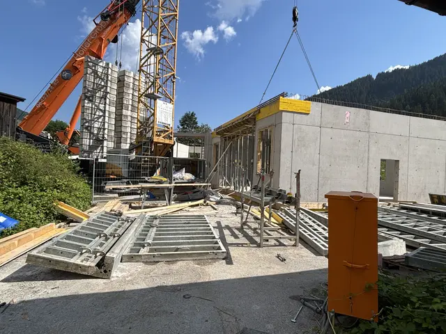 Der aktuelle Stand der Baustelle in der Gemeinde Kleinarl. | Foto: Emanuel Hasenauer
