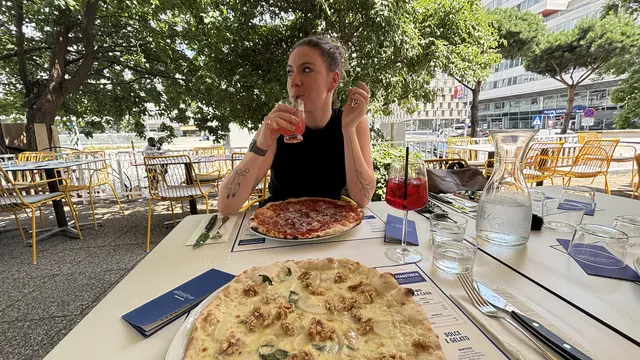 So schmeckt Italien in Graz: Nina Hörack schmeckte es im "Grazie Roma" ausgezeichnet.