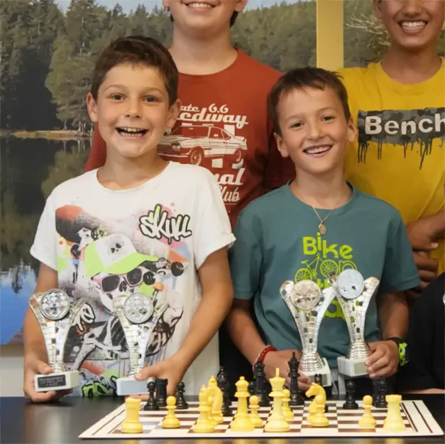 Luis Haid (r) und Julian Fiegl (l) dominierten die Schachmeisterschaft in den Klasse U8 bis U12 | Foto: Christian Moritz