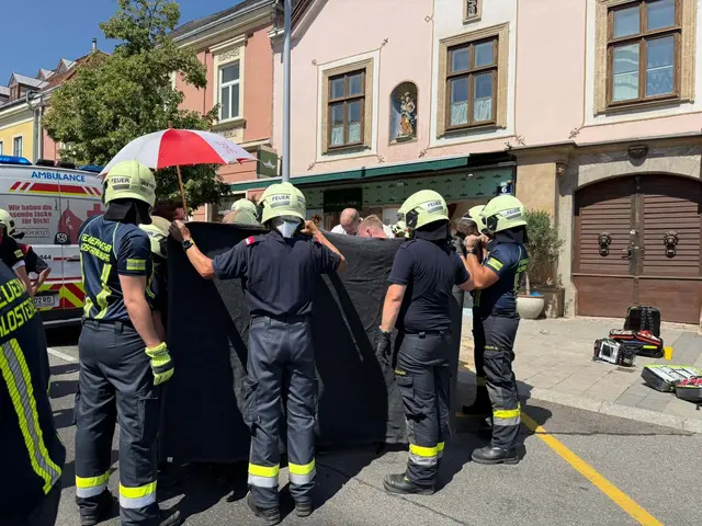 Die Beifahrerin konnte das Fahrzeug aufgrund ihres Zustandes nicht selbstständig verlassen. | Foto: Feuerwehr Klosterneuburg