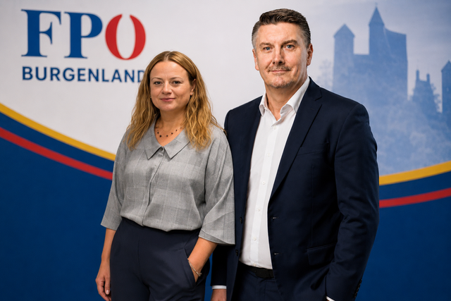 FPÖ-Bezirksgeschäftsführerin Gabriela Cucerca und FPÖ-Bezirksparteiobmann Sascha Gerdenitsch. | Foto: FPÖ Bezirk Mattersburg