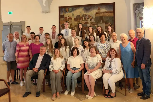 Delegation aus der Ukraine zu Gast im Steyrer Rathaus. | Foto: Alfred Riha