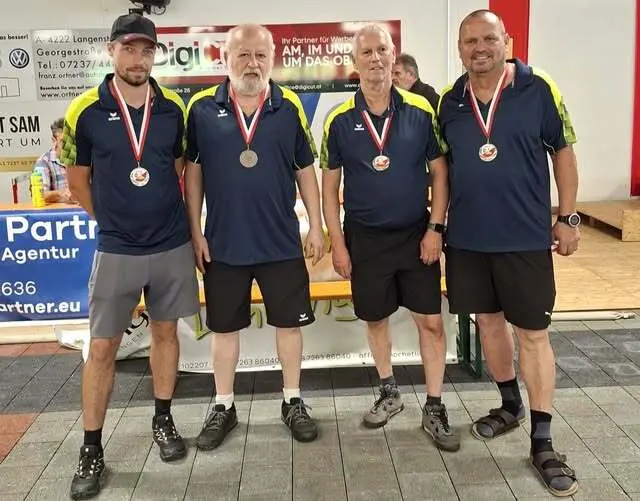 Askö Schwertberg 1 mit Dominik Janko, Rudolf Bauer, Gerhard Reiter, Franz Wurm . v.l.