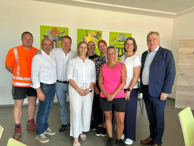 Roman Schwarzl, Christian Grill, Manfred Grundtner, Bettina Handler, Franz Grundtner, Petra Reuscher, Nicole Führinger, Renate Vollnhofer und Franz Dinhobl. | Foto: Renate Vollnhofer