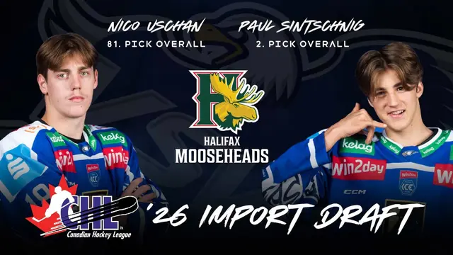 Nico Uschan und Paul Sintschnig wurden beim diesjährigen CHL Import Draft von den Halifax Mooseheads ausgewählt. | Foto: EC iDM VSV