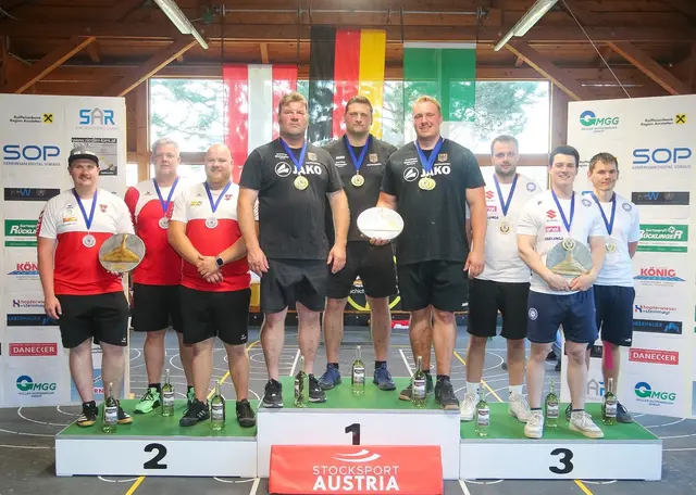 Mit dem Herrenteam landete Österreich mit Peter Neubauer (l.) hinter Deutschland und vor Italien auf Platz zwei.