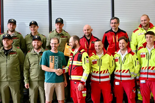 Herzlicher Dank an alle Retter: "Sie haben mir mein Leben geschenkt!" | Foto: Hassl