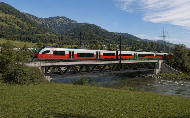 Salzachbrücken Fusch (Visualisierung). | Foto: (c) ÖBB/Treffner CAD GmbH 