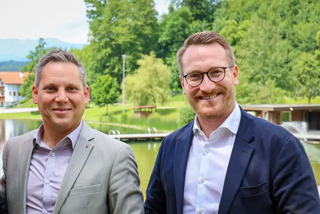 (v.l.) Christian Kovacevic, SPÖ-Landtagsabgeordneter aus dem Bezirk Kufstein, und SPÖ-Landesparteichef LH-Stv. Philip Wohlgemuth
 | Foto: Matt