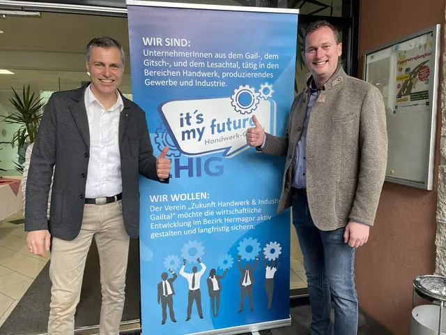 Rainer Holz, Obmann ZHIG und Philipp Auer, Stadtmarketing Hermagor (von links) | Foto: RegionalMedien Kärnten