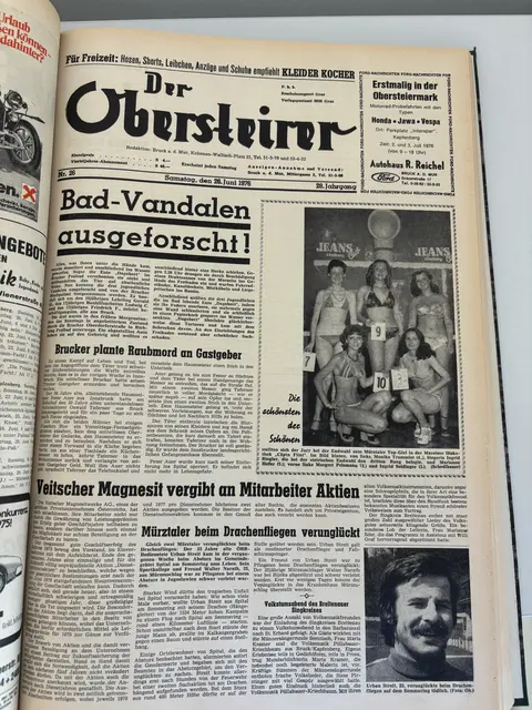 Der Obersteirer, Ausgabe vom 26. Juni 1976. | Foto: MeinBezirk