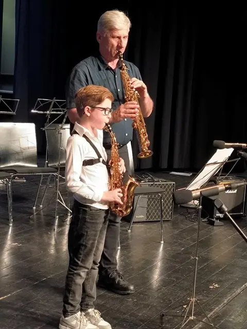Luca Fürstenberg mit Direktor Josef Deutschmann | Foto: Maria Hermann