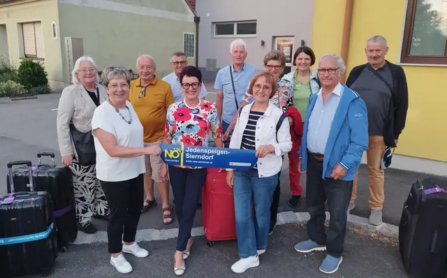 Die Senioren vor der Abfahrt  "Baltikum"