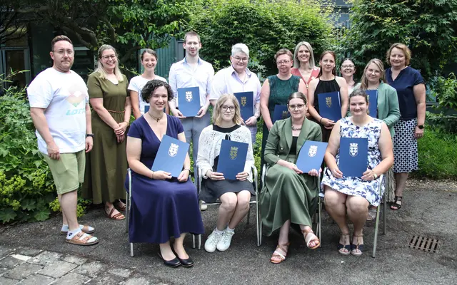 1. Reihe sitzend: Litschauer Gerda, Häusler Rebecca, Spahic Elmedina, Sassmann Laura, BSc.
2. Reihe stehend: Bauer Daniel, BSc., MSc., Stefanie Bruckmüller, BSc., Mayr Emily, BSc., Dolezal Florian, BSc., Just Carina, Pichler Manuela, Hochstöger Irene, MSc., Leeb Renate, Haneder-Köpf Karin, Pöltner Tanja, Mag. PhDr. Grubmüller Martina. | Foto: LK Zwettl