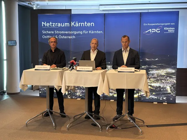 Christian Bellina, Wolfgang Hafner und Gernot Kowatsch standen im CCV Rede und Antwort. | Foto: MeinBezirk.at/Peter Kleinrath