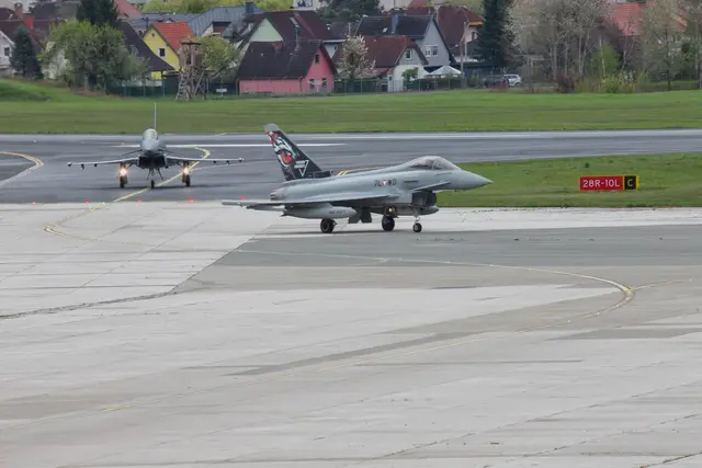 Eurofighter sind wieder am Flughafen Klagenfurt stationiert. (Archivfoto) | Foto: WOERTZ