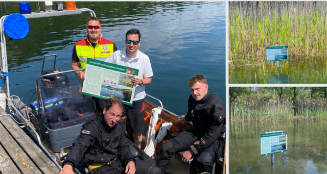 Neue Hinweistafeln im Uferbereich des Längsees | Foto: Gde. St. Georgen