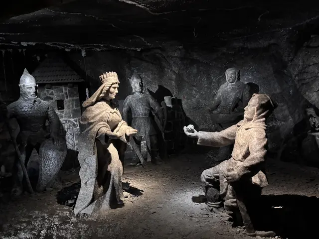 Zahlreiche Figuren hauten Bergleute vor hunderten Jahren aus dem Salzstein im Bergwerk Wieliczka. | Foto: MeinBezirk/Thomas Winkler