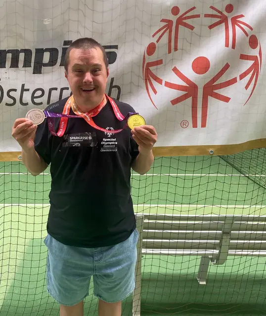 Dominik Altmann gewann bei den Special Olympics Sommerspielen bereits seine vierte Goldmedaille. | Foto: Altmann