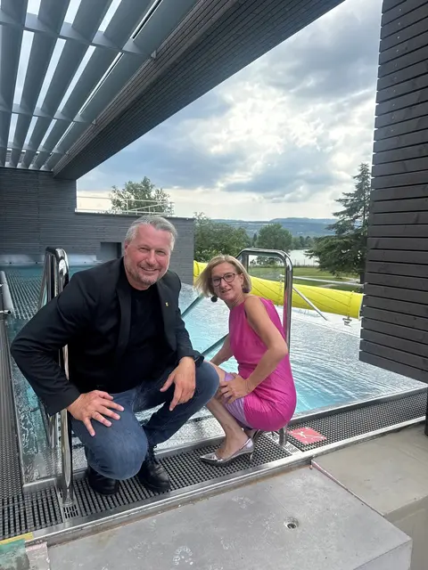 Landeshauptfrau Johanna Mikl-Leitner mit dem Kremser Bürgermeister Peter Molnar | Foto: Stadt Krems