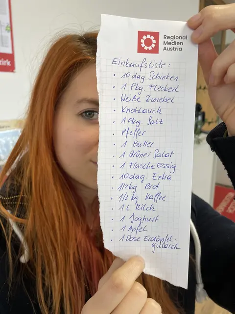 Der Test-Kauf mit dieser Einkaufsliste vom Februar 2026 wurde mit 1. Juli 2026 wiederholt. | Foto: Hicker