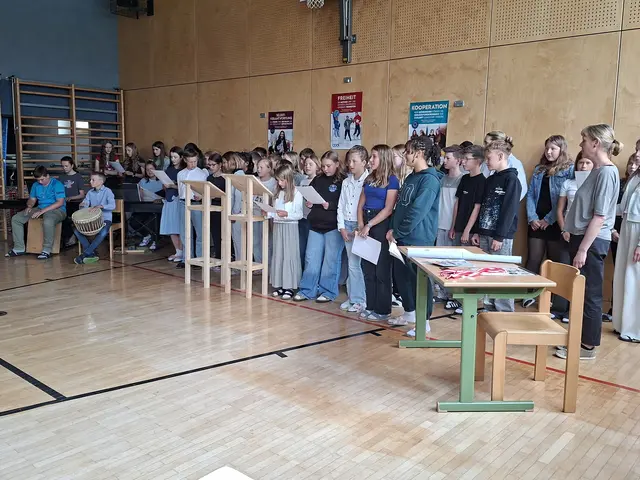 Die Schüler der MS Neufelden gestalteten die Zertifizierungsfeier selbständig. | Foto: MS Neufelden