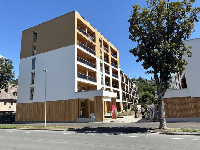Die dritte Baustufe ist abgeschlossen: Insgesamt investierte die Neue Heimat Kärnten rund 7,7 Millionen Euro in den Bau der 32 Wohneinheiten im Bereich Tiroler Straße und 10.-Oktober-Straße. | Foto: meinbezirk.at/Alen Grabic