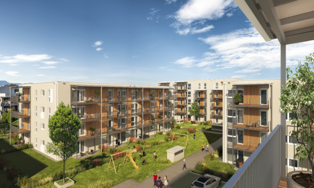 Zwei Wohnprojekte von ÖWG Wohnbau in Kalsdorf setzen zukunftsweisende Akzente beim Wohnen von morgen. | Foto: hat-vis/free Dimension