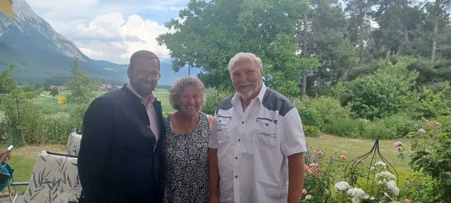 Bgm Fink, Fr. Zimmermann, Hr. Scherzer vom Seniorenverein Sonnenstein. | Foto: Gemeinde Wildermieming