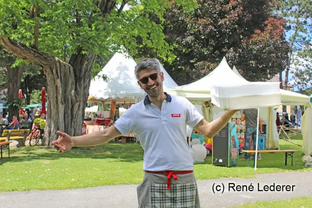 Marco Urbano war in der ganzen Lipizzanerheimat umtriebig, auch beim Freundschaftsfest in Bärnbach. | Foto: René Lederer