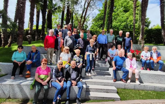 Die Reisegruppe des Seniorenbundes Völkermarkt-Stadt verbrachte drei Tage in Südtirol, hier besuchten sie die beeindruckenden Gärten von Schloss Trauttmansdorff. | Foto: Privat