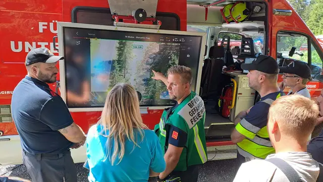 Anhand der Drohnenbilder wurden weitere Maßnahmen getroffen. | Foto: FF Voitsberg