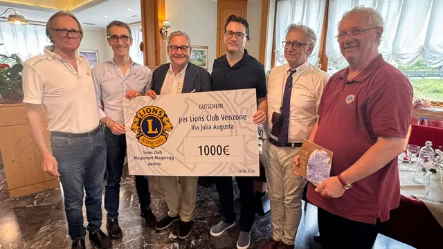 Lionsclubs aus Italien und Kärnten spendeten für das Krankenhaus in Tolmezzo. | Foto: Privat
