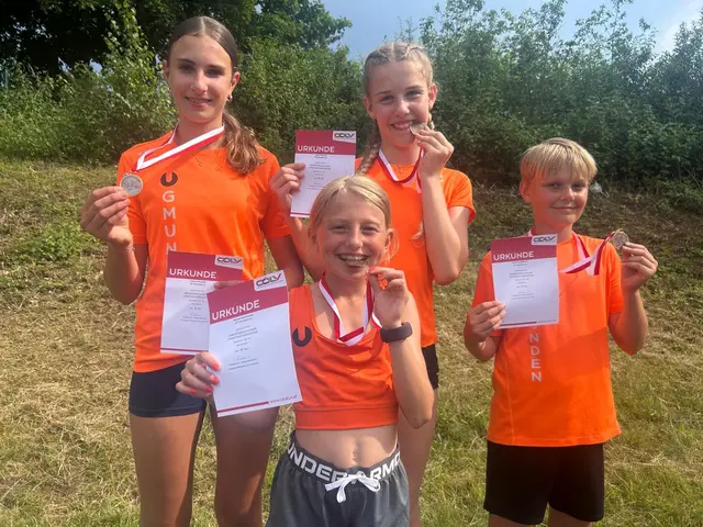 Das Gmundner Team war bei den U12/U14-Landesmeisterschaften im Speerwurf in Micheldorf erfolgreich. | Foto: Sportunion Gmunden/Sektion Leichtathletik