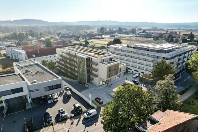 In der Hauptstraße 139 entstehen 27 freifinanzierte Mietwohnungen sowie eine Gewerbefläche, die bereits an die Steiermärkische Sparkasse vergeben wurde. | Foto: hat-vis/free Dimension