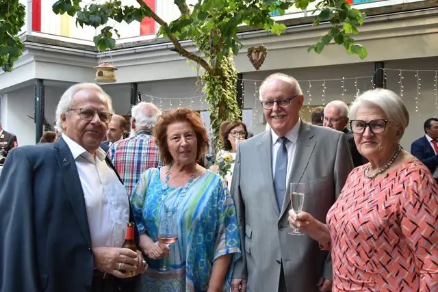 Stadträtin Margit Adam, ehem. Bürgermeister Joseph Resch, ehem. Bürgermeister Franz Geissler, ehem. Obfrau Verein Modell Mattersburg Lilo Resch | Foto: Julia Lirsch/MeinBezirk