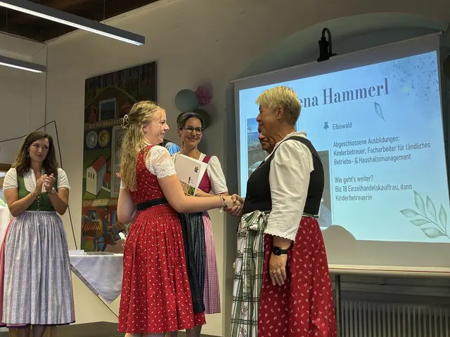 Die Schülerinnen und Schüler nahmen ihre Zertifikate entgegen.