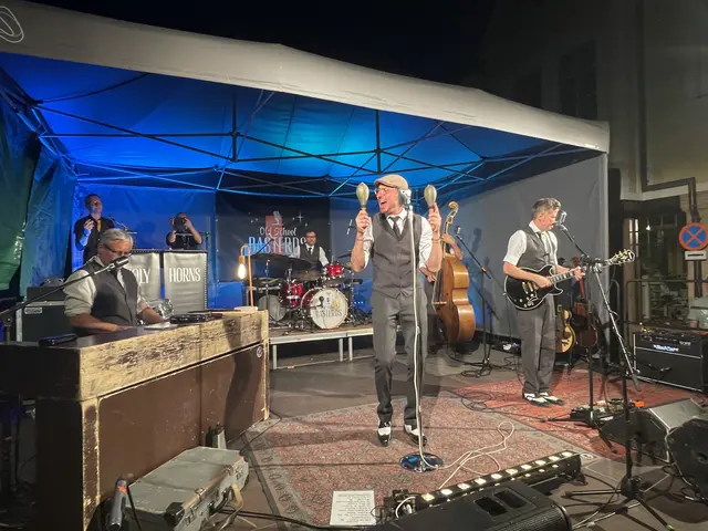 Die Old School Basterds gaben am Bismarckplatz ein Konzert. | Foto: MeinBezirk/Helmut Riedl