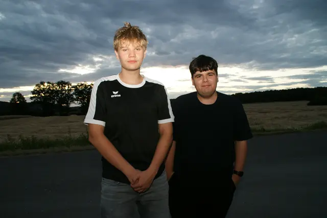 Philipp und Berr bei der Beach-Party in Jennersdorf. | Foto: Anna Kaufmann