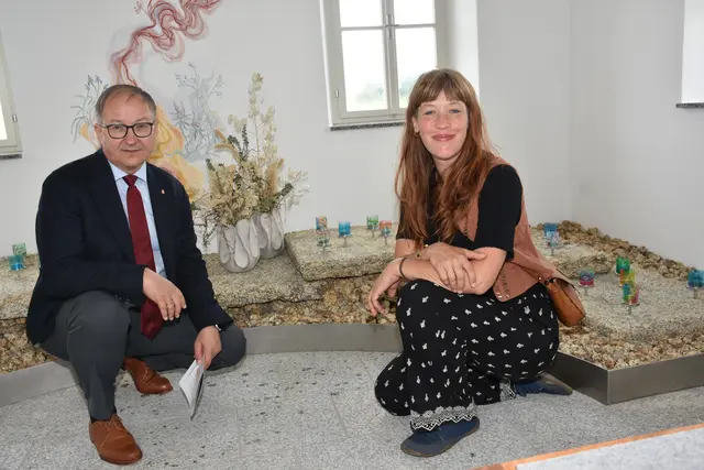 Eröffnet wurde in Dimbach die Krabbelstube, die Friedhofsanierung, Gedenkraum für Sternenkinder, Leader Projekt "Auf den Spuren von Franz Xaver Müller" und Parkplatz. Bild: Gedenkraum für Sternenkinder. | Foto: Robert Zinterhof