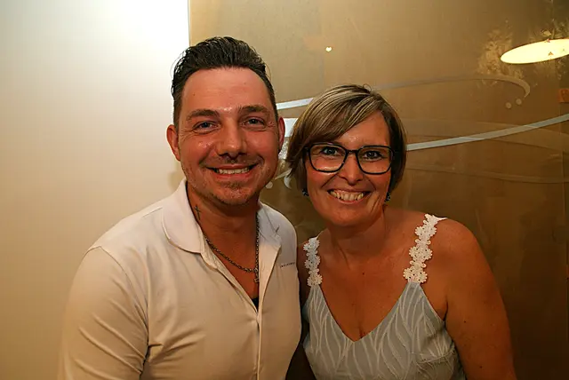 Manfred Fartek mit Fan Marion Sampt. | Foto: Anna Kaufmann